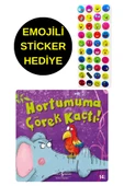 EMOJİLİ  STİCKER HEDİYE  - OKUL ÖNCESİ RESİMLİ KİTAPLAR  - HORTUMUMA ÇÖREK KAÇTI thumbnail 1