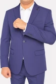 Erkek Lacivert Tek Düğme Slim Fit Takım Elbise - Şık Ofis ve Davet Kombini thumbnail 5