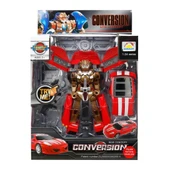 1:24 Sesli ve Işıklı Dönüşebilen Robot 22 cm thumbnail 4