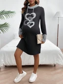 Kadın Uzun Kollu Balıkçı Yaka Bağcıklı Iki Iplik Elbise thumbnail 2