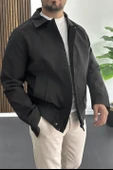 Erkek Normal Kalıp Mevsimlik Ceket Siyah Edw413 thumbnail 2