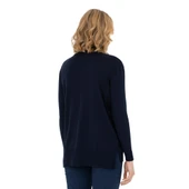 Kadın Lacivert Basic Kazak 1629797 - 6