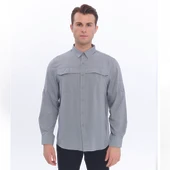 FreeCamp Novella Erkek Gömlek-GRİ thumbnail 11