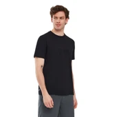 Graphic T-shirt M Short Sleeve Erkek Siyah Tshirt S241065-001 - 3