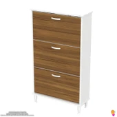 Modilayn VARBİ Kapı Önü 72 x 127 x 25, 5 cm’ lik 3 Düşer Kapak 6 Göz Bölmeli Ayakkabılık - 6