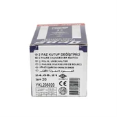 Opaş 2x20A 1-0-2 Kilitli Kutup Değiştirici Pako Şalter - YKL205020 thumbnail 4