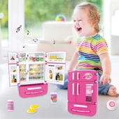 Ogi Mogi Toys Işıklı ve Sesli Çok Kapılı Buzdolabı Eğitici Rol Yapma Oyuncağı thumbnail 7