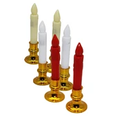 2 PARÇA  ŞAMDANLI PİLLİ LED MUM DEKORATİF (5284) - 1