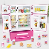 Ogi Mogi Toys Işıklı ve Sesli Çok Kapılı Buzdolabı Eğitici Rol Yapma Oyuncağı thumbnail 3