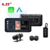 Motosiklet Ekran CarPlay Android Auto Ön ve Arka Kamera Kayıt Özellikli Lastik Sensörlü Multimedya - 1