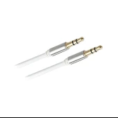 Syrox C20 3.5mm AUX 1mt Ses Kablosu - Beyaz thumbnail 1