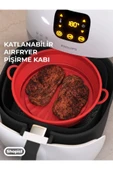 Katlanabilir Airfryer Pişirme Kabı Silikon Pişirme Seti 6 Litreye Kadar Tüm Cihazlara Uygun - 1