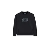 B Essential Crew Neck Sweatshirt Büyük Erkek Çocuk Siyah Sweatshirt Sk232065-001 thumbnail 6