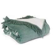 Bigghome Çintemani Yeşil Tek Kişilik Battaniye 150 x 200 cm - 3