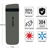 Igloo Squid Termos 600ml-HAKİ thumbnail 4