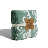 Bigghome Çintemani Yeşil Tek Kişilik Battaniye 150 x 200 cm - 2