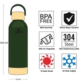 Igloo Hydrate Pro Termos 500ml-HAKİ thumbnail 10