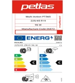Petlas 225/45 R19 TL 96W REINF. MULTI ACTION PT565 Oto 4 Mevsim Lastiği (Üretim Tarihi:2025) thumbnail 2