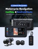 Motosiklet Ekran CarPlay Android Auto Ön ve Arka Kamera Kayıt Özellikli Lastik Sensörlü Multimedya - 2