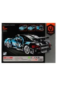Çek Bırak Mavi Süper Araba 422 Parça – Montajlı Yarış Arabası, Koleksiyon ve Oyun Seti - 6