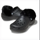 Crocs Classic Platform Fuzz Lined Clog Kadın Terlik 212854 thumbnail 2