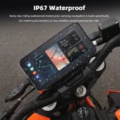 Motosiklet Ekran CarPlay Android Auto Ön ve Arka Kamera Kayıt Özellikli Lastik Sensörlü Multimedya - 4