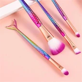 4'lü Balık Fırça Seti Gökkuşağı Makyaj Fırça Seti thumbnail 1