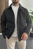 Erkek Normal Kalıp Mevsimlik Ceket Siyah Edw413 thumbnail 1