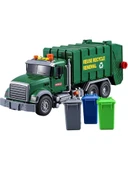 Pilli Işıklı Sesli Amerikan Tipi Oyuncak Çöp Kamyonu thumbnail 2