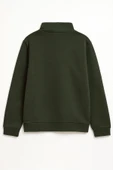 Kadın Fermuarlı İçi Polarlı Sweatshirt - 9