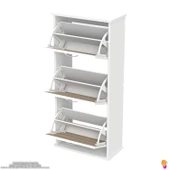 Modilayn VARBİ Asma Kapı Önü 52x 115x 26 cm’ lik 3 Düşer Kapak 6 Göz Bölmeli Ayakkabılık thumbnail 7