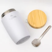 Igloo Bamboo Yemek Termosu 500ml-BEYAZ thumbnail 2