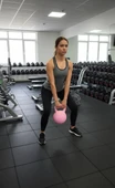 5  KG Soft Kettlebell – Yumuşak Tabanlı Metal Kumlu, Ses Yapmaz Darbeye Dayanıklı Çift El Ağırlık thumbnail 4