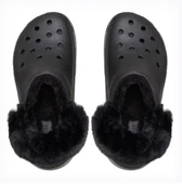 Crocs Classic Platform Fuzz Lined Clog Kadın Terlik 212854 thumbnail 3