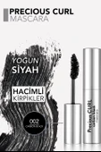 Flormar Precious Curl Yoğun Hacim & Kıvrım Veren Karbon Siyah Maskara 002 CARBON BLACK thumbnail 4