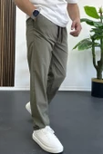 Erkek Beli Lastikli Jogger Pantolon Yeşil Edw394 thumbnail 2