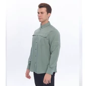 FreeCamp Novella Erkek Gömlek-YEŞİL thumbnail 12