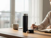 Smart demleme filtreli çay kahve termosu - sıcak soğuk su termosu (siyah) 500 ml. - 2