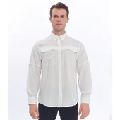 FreeCamp Novella Erkek Gömlek-BEYAZ thumbnail 11