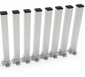 Teknor  8 Lİ Katlanır Metal Yer Sofrası Ayağı Yer Masası Ayağı 20 cm - 2