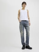 JACK JONES Mıke Rahat Kesim Dar Paça Erkek Kot Pantolon 12269527 thumbnail 4