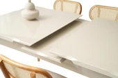 Duru Paris Mdf Lak Panel Açılır Yemek Masa Takımı 90x160 thumbnail 8