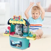 Ogi Mogi Toys Evcil Hayvan Oyun Seti Tekerlekli Çekçekli Sırt Çantası thumbnail 7