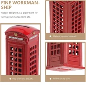 Telefon Kulübesi Metal Kumbara İngiltere Londra 18cm thumbnail 4