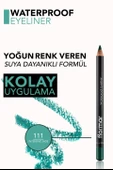 Flormar Yüksek Pigmentli & Mat Bitişli Suya Dayanıklı Göz Kalemi 111 INTENSIVE JADE thumbnail 4