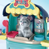 Ogi Mogi Toys Evcil Hayvan Oyun Seti Tekerlekli Çekçekli Sırt Çantası thumbnail 6