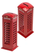 Telefon Kulübesi Metal Kumbara İngiltere Londra 18cm thumbnail 6