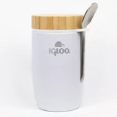 Igloo Bamboo Yemek Termosu 500ml-BEYAZ thumbnail 1