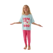 Lisanslı Printed Kız Çocuk Pijama Takımı thumbnail 7