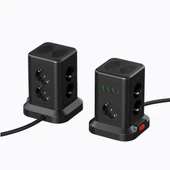 USB li Masaüstü Akım Korumalı Grup Priz 7 Priz Girişli Wifi Şarj İstasyonlu - 2